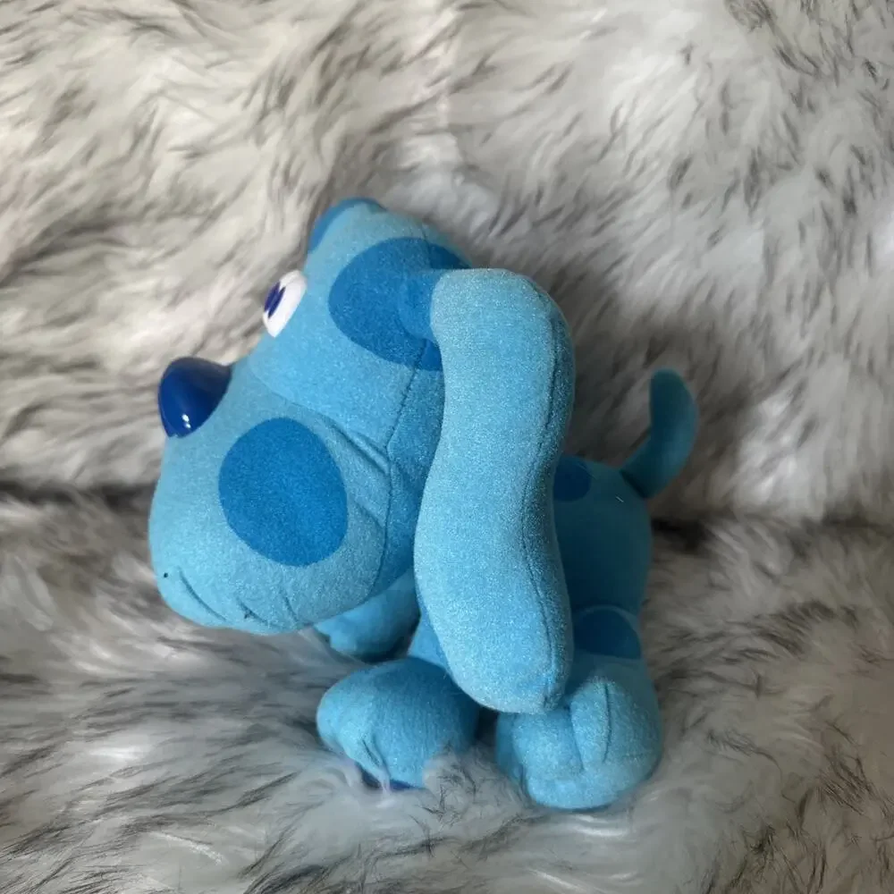 Vintage 1997 Viacom Blues Clues 8” Tyco Plush Dog Stuffed Toy